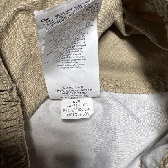 5.11 Tactical Cargo Pants Men’s 32x32 Ripstop Sage Green Khaki Work Outdoor - Picture 14 of 14